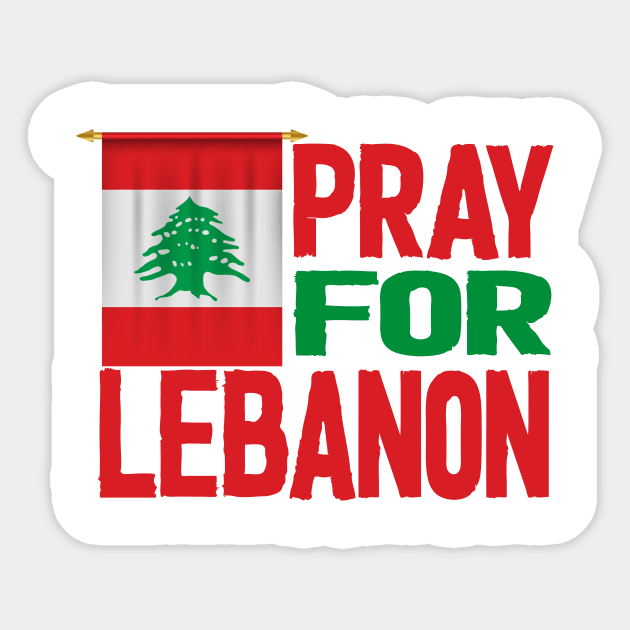 Pray for lebanon beirut explosion Sticker by Netcam